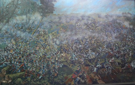 Military painting. Saule battle  1236. Lithuania vs Livonia Orden.JPG