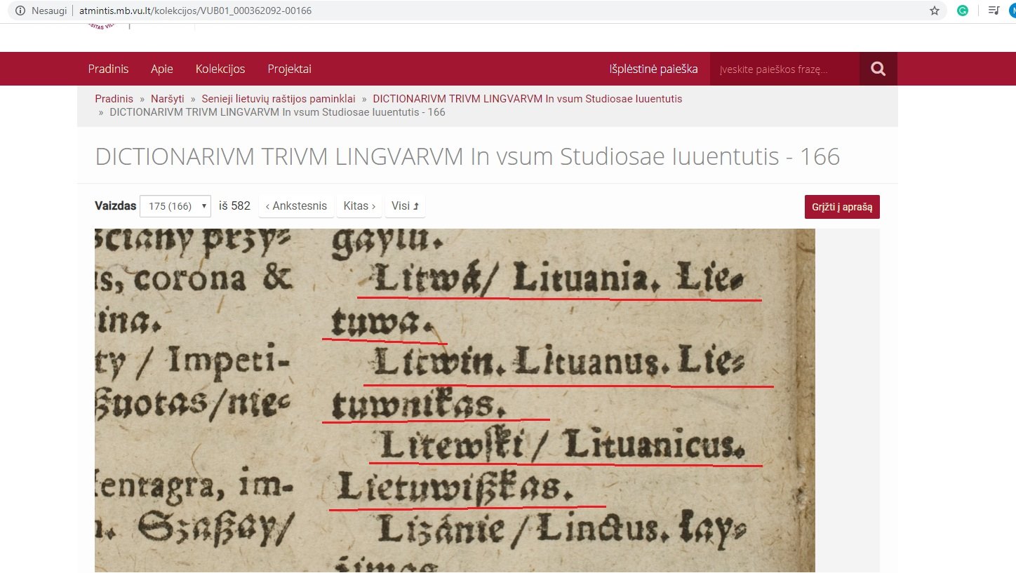 Sirvydo trikalbiame žodyne užrašai Lietuwa, lietuwiskas....jpg