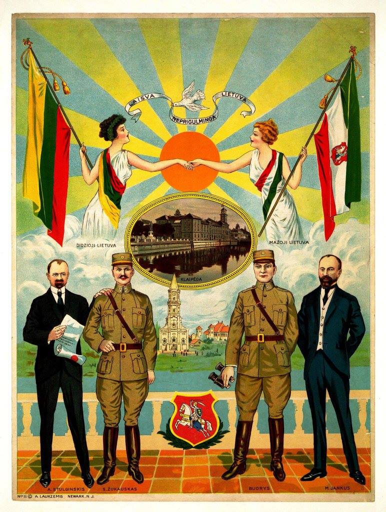 Augustinas Laukžemis  - plakatas Lietuvos prezidentai ir generolai, JAV (apie 1923 m.).jpg