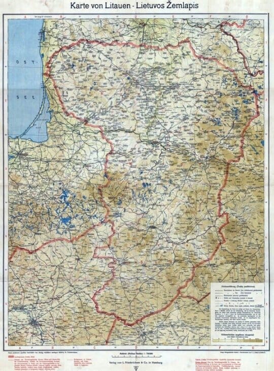 Karte von Littauen (Lietuvos Žemlapis - Lietuvos karalystė 1918).jpg