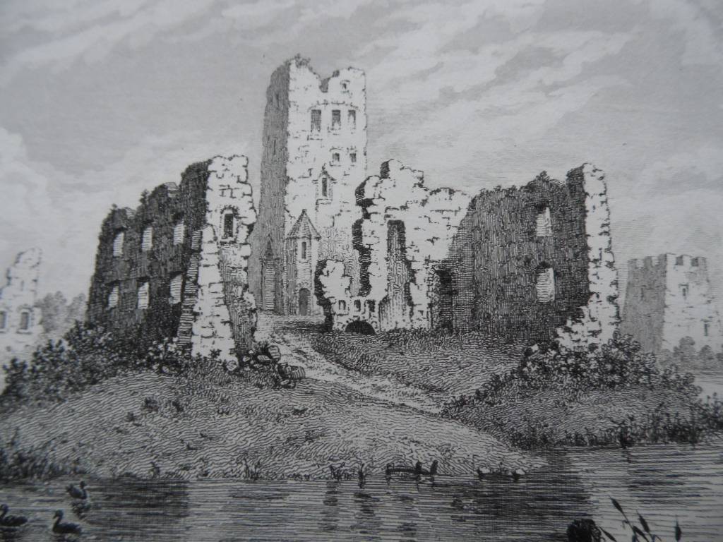 Litografija - Trakų pilis. Leonardas Chodzko. 1830 m..jpg