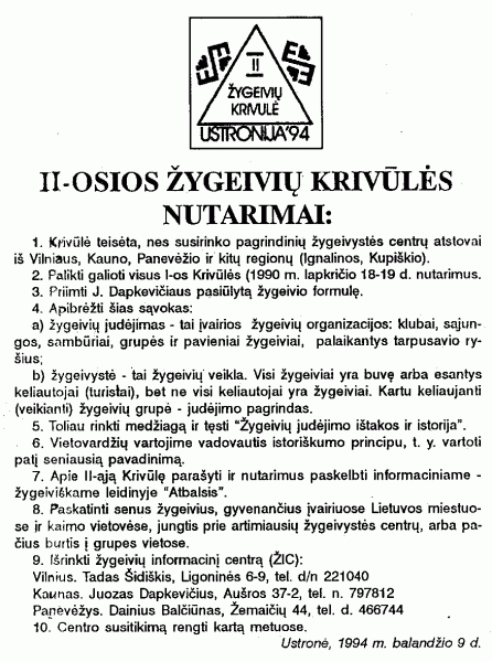 1994-04-09 Ustronėje įvyko II Lietuvos žygeivių krivūlė.gif