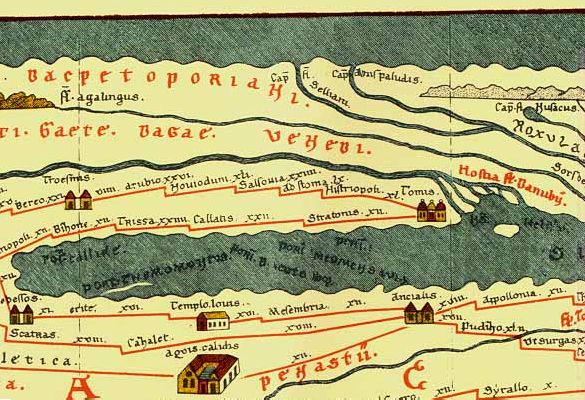 Фрагмент Певтингеровой карты, показывающий истоки реки селов.jpg