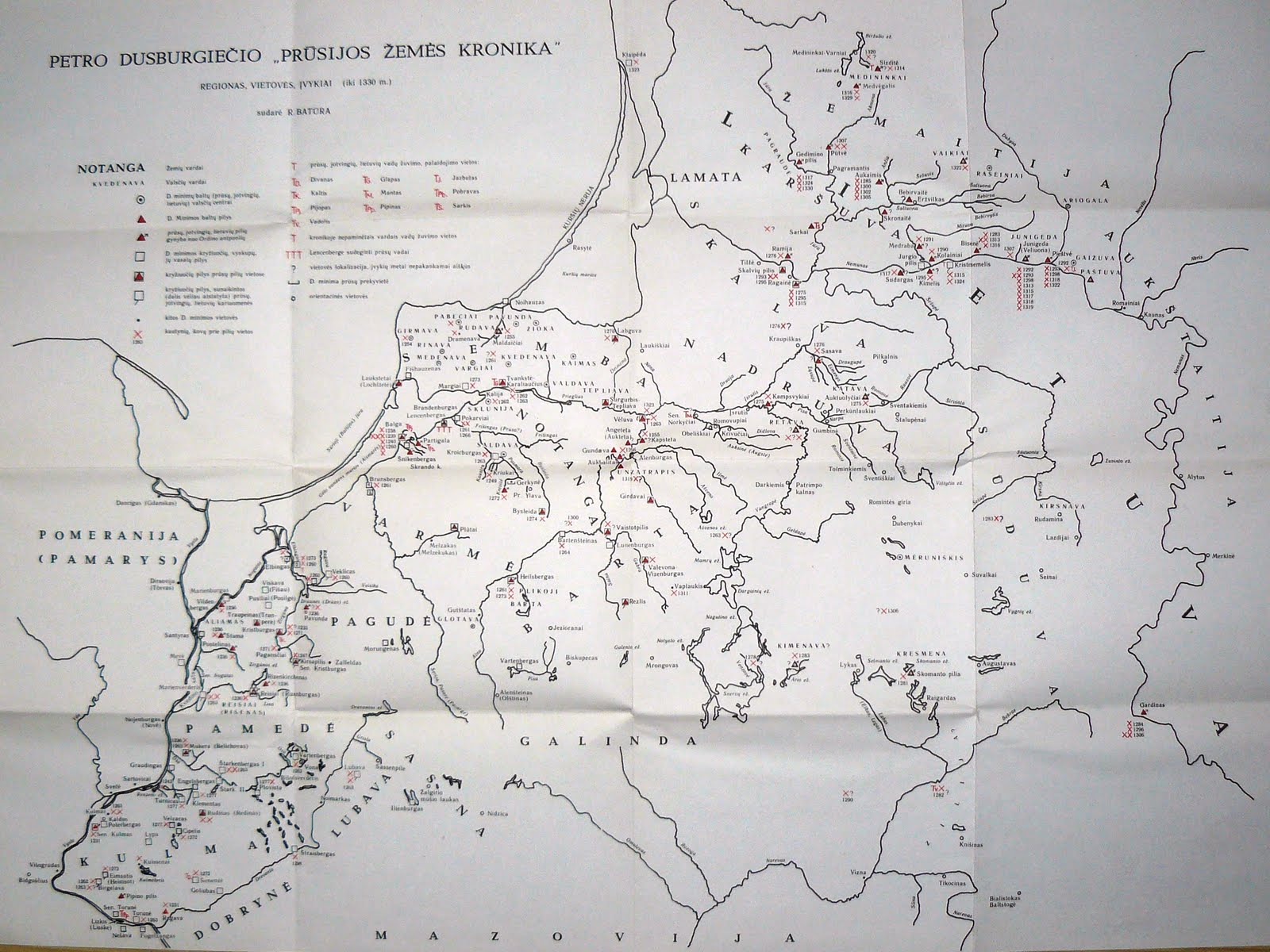 R. Batūros sudarytas Prūsijos žemių žemėlapis.jpg