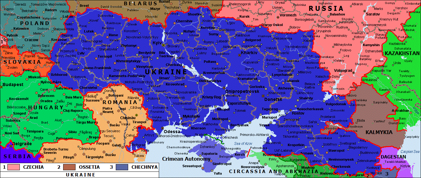 Ukraina ir Moldavija bei Rumunija po Rusijos imperijos likvidacijos.gif