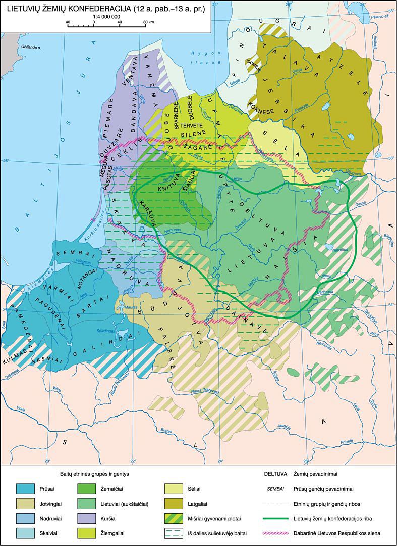 Балтские племена (Пруссо-Ятвяжские и Летто-Литовские племена), XII-XIII ст..jpg