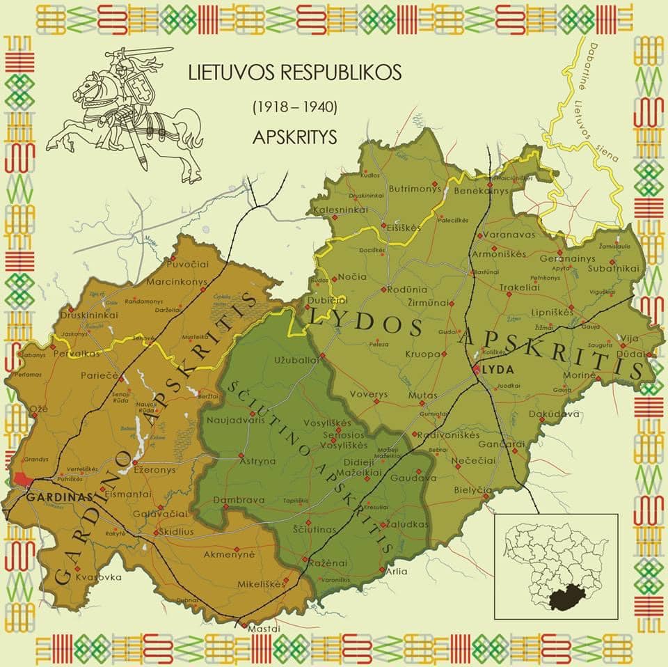 Lietuvos apskritys - Gardino, Lydos, Ščiutino.jpg